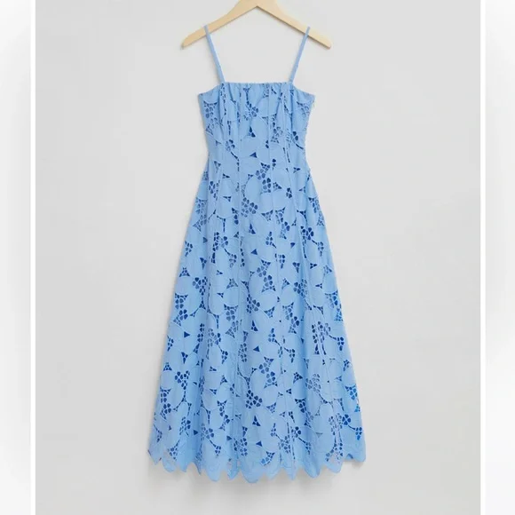 NWT & Other Stories Boned Broderie Anglaise Maxi Dress - Picture 4 of 4